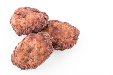 fried meatballs - macro