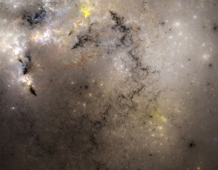 3d abstract fractal illustration background for creative design