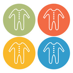 Baby clothing icon