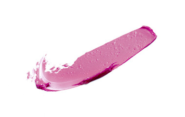 Pink lipstick smears  