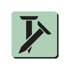 Pair of spikes icon