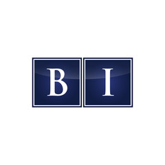 Letter Initial Logo BI