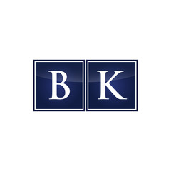 Letter Initial Logo BK