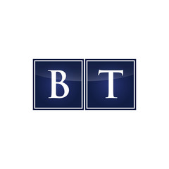 Letter Initial Logo BT