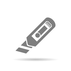 Construction knife icon