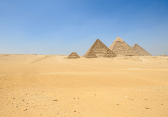 pyramids of Giza in Cairo