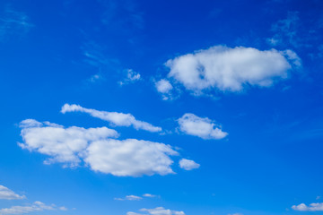 clouds in the blue sky