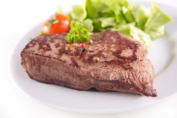 beef and salad