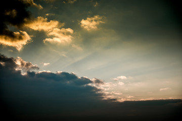 Fototapeta premium Beautiful sunset clouds