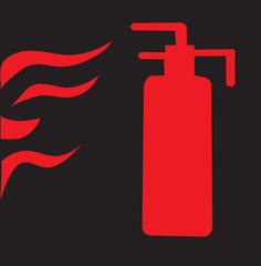 fire alarm sign vector design