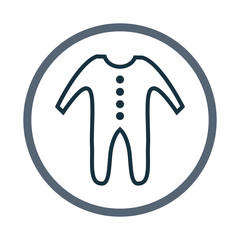 Baby clothing icon