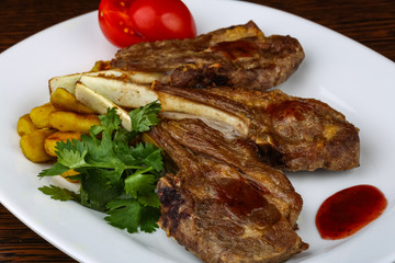 Grilled lamb chops
