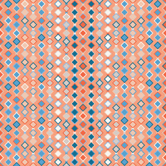 Seamless decorative vector background with geometric shapes