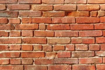 Old Red Brick Wall Background Texture