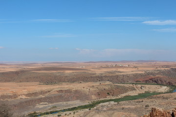 View to the desert in Morocco.
