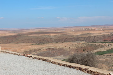 View to the desert in Morocco.
