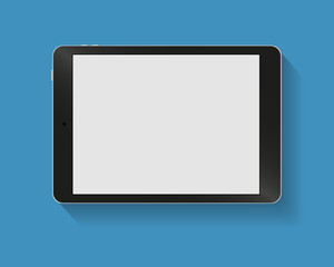Black tablet pc horizont