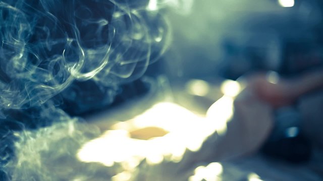 smoke that wafting in the air