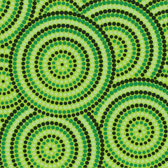 Abstract Aboriginal dot painting in vector format.