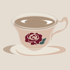 Tea & Coffee Cup Illustration