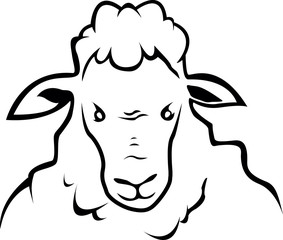 Sheep symbol illustration