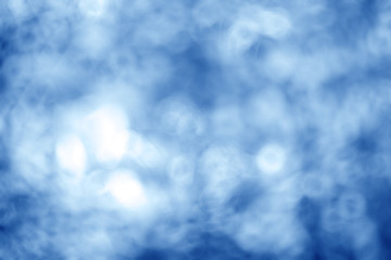 Naklejka na ściany i meble Blue blurred background bokeh