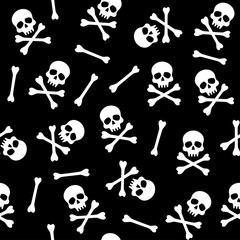 pattern with skulls