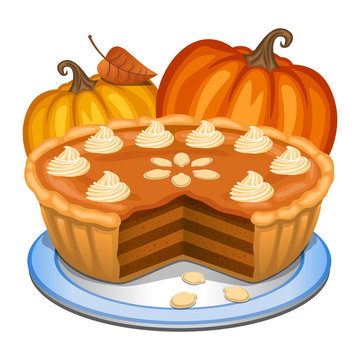 Cartoon Pumpkin Pie Images – Browse 6,403 Stock Photos, Vectors, and Video  | Adobe Stock
