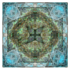 Fototapeta na wymiar 3d abstract fractal illustration background for creative design