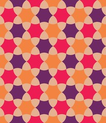 Vector modern seamless colorful geometry pattern, flowers, color abstract geometric background, trendy multicolored print, retro texture, hipster fashion design