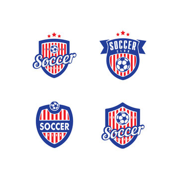 Soccer and Football Vector Logo Template