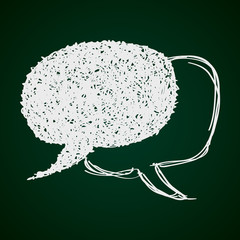 Simple doodle of a speech bubble