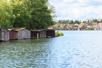 Alte Bootsh&auml;user bei Malchow