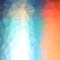 Fototapeta premium Abstract colorful triangular or polygonal background illustration.