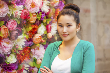 Portrait of a beautiful asian young woman