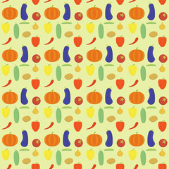 Vector vegetables pattern.