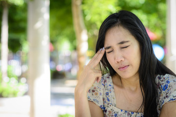 Fototapeta premium woman on stress pose
