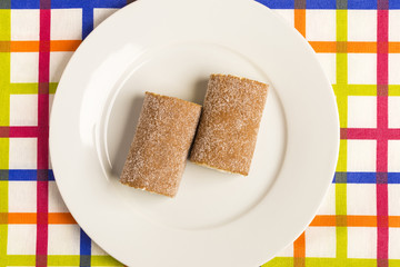 Cream-filled biscuits