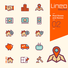 Lineo Colors - Real Estate and Homes icons