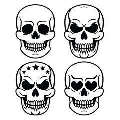 Halloween human skull design - death, Day of the Dead
