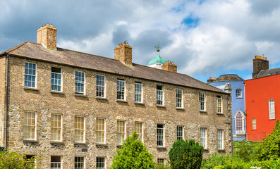 Buildings at Dublin Castle seen froom Dubh Linn - Ireland