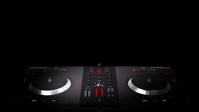 DJ Pult Party LED Leinwand 3D