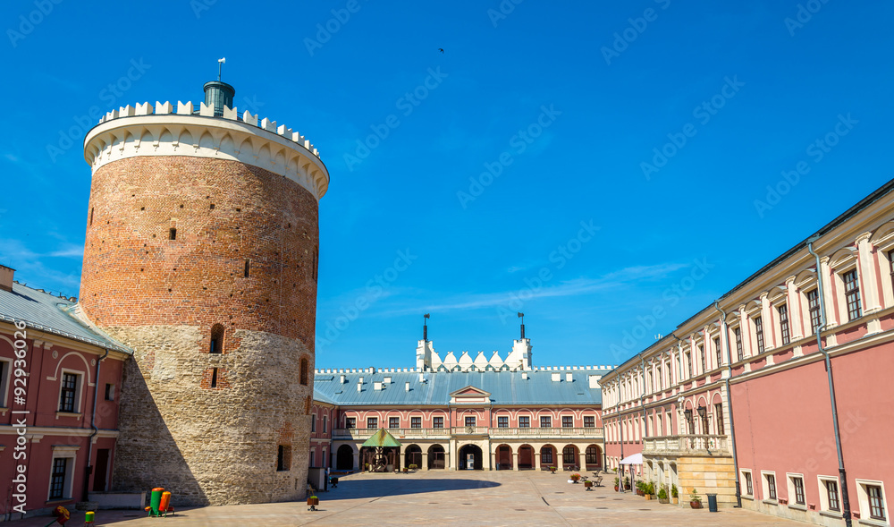 Wall mural View of the Lublin Royal Castle in Poland