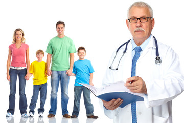 Obraz premium Medical family doctor and patients. 