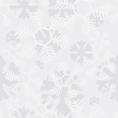 Cotton fabric Vector modern snowflakes seamless background.