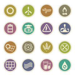 Fuel and Power Generation Icons