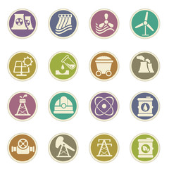 Fuel and Power Generation Icons