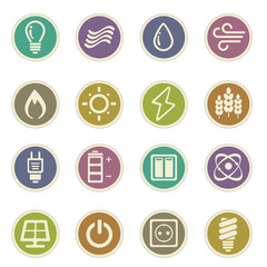 Fuel and Power Generation Icons