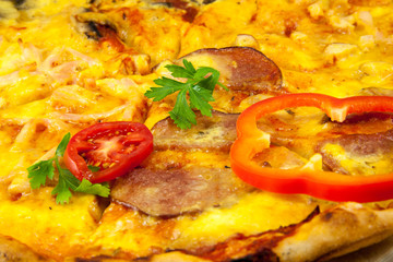 Pizza with Mozzarella