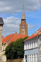 Glockenturm und Turmuhr der Christkirche Töndern